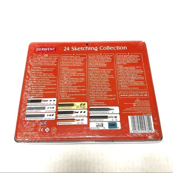NIB Derwent 24 sketch collection mixed drawing materials set - Picture 3 of 4